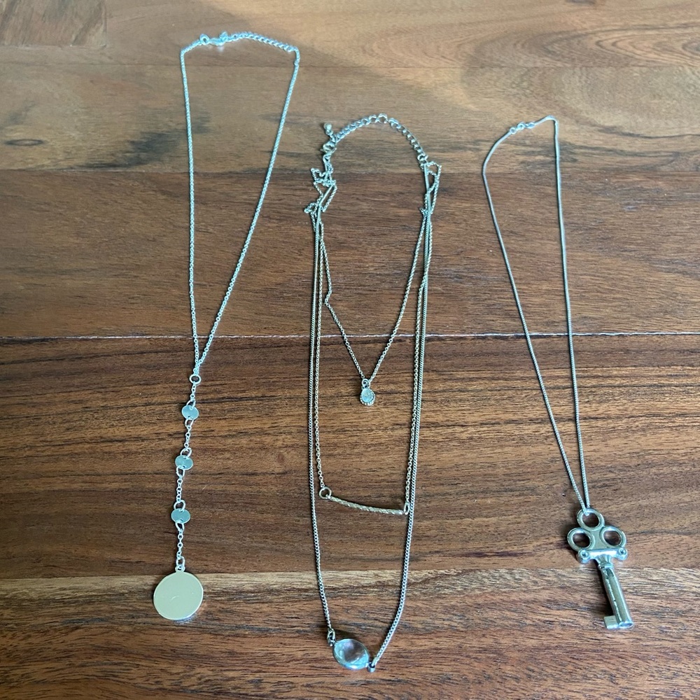 Silver Necklace Bundle